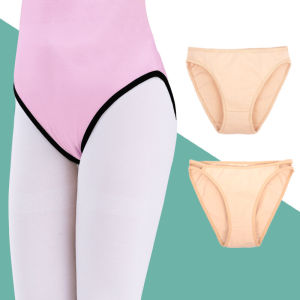 Trẻ Em Quần Lót Cạp Cao Quần Lót Múa Ba Lê Thi Cử Xẻ Cao Cotton Đàn Hồi Cao Tàng Hình Chống Lộ Vành Người Lớn Thiếu Nữ