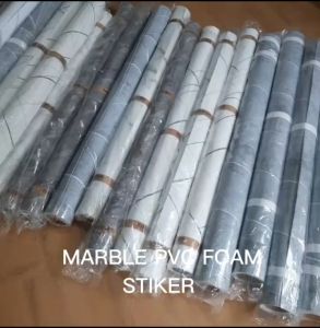 MARMER foam GLOSSY stiker lebar 120cm panjang 280cm