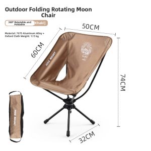 360 Rotating Portable Aluminum Folding Chair