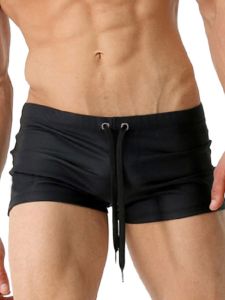 New Mens Brief Swimming Trunks Professional Fashion Quick Dry Elastic Sports Swimsuit Nylon Lycra Material Flat Angle Pants