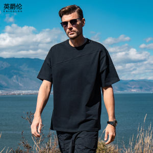 Enjeolon | Summer Loose Fit Short Sleeve T-Shirt 230g Cotton