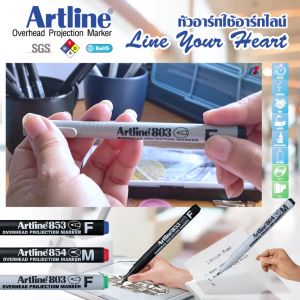 ปากกาเขียนแผ่นใส  ชุด 4 ด้าม (สีดำ) มาร์คเกอร์ อาร์ทไลน์ ลบไม่ได้ 0.5 มม.ทนความร้อน หมึกแห้งเร็ว ทนความร้อน ใช้ Marker สำหรับชิ้นส่วนขนาดเล็ก