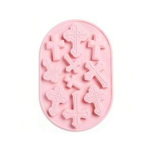 1 Chiếc 10 Khoang Hình Chữ Thập Khuôn Silicon Cho Handmade Bánh Quy Kẹo Chocolate Bánh Fondant Nhựa Trang Sức Làm Khay Đa Năng