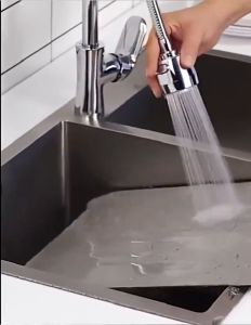 IPii Kitchen Faucet Double Flexible Sink Tap Wall Mounted Basin Water Tap Kitchen Faucet Flexible 360 Swivel Sensor