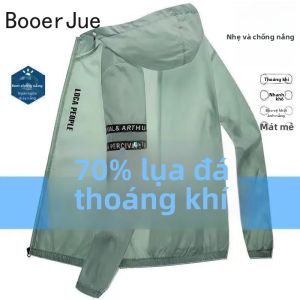 Áo Khoác Thể Thao Nam Chống Nắng UPF50+ Mùa Hè Nhanh Khô Dành Cho Đi Xe Đạp Dã Ngoại Có Mũ Trùm Đầu Chống Gió