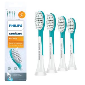 For Genuine Philips Sonicare Kids 7+ Standard sonic (Set of 4) Toothbrush Heads HX6044/94