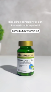 Sido Muncul Natural Ginkgo Biloba 30 Kapsul - Daya Ingat Konsentrasi