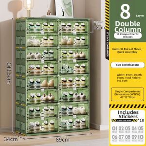 Jeko&Jeko | No-assembly Foldable Multi-layer Shoe Rack