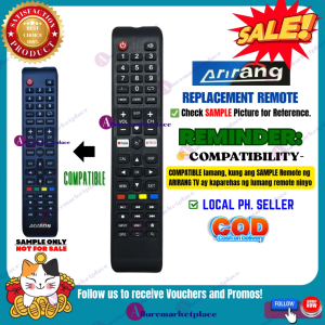 ORIGINAL Remote ARIRANG SMART TV Remote ARIRANG ANDROID TV Remote ARIRANG LED TV Remote alluremarketplace2ND