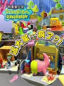 SpongeBob SquarePants Beechburg Abnormal Series Scene Blind Box Trend Figure Anime Toys Desktop Ornaments Birthday Gifts