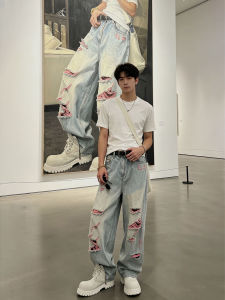 CHENMU | Design Hiphop American Washed Denim Jeans Men Summer