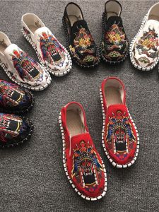 Old Beijing Cloth Shoes Mens Embroider Social Shoes Slip-on Lofter Breathable Korean Style Trendy Chinese Style Internet Red Same Style