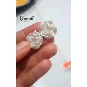 BROS 2 MAWAR PUTIH | Brooch Pins Pakaian Aksesoris Simple Mini Model Lucu