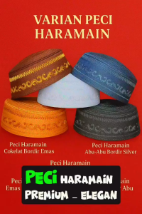 Peci Kopiah Songkok Haromain: Desain Tradisional Pecinya