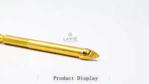 KEELAT 6 Pc Glass & Tile Drill Bit Set with sizes Φ4 Φ5 Φ6 Φ8 Φ10 Φ12 and lengths 70mm 75mm 76mm 79mm 83mm 87mm.