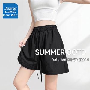 Jeanswest | Summer Womens Ice Silk Loose Casual Shorts Small Figure