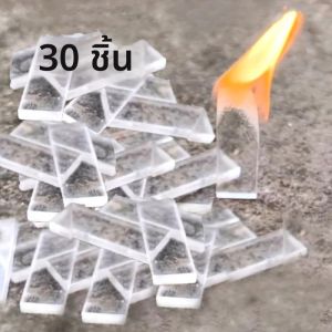 ที่จุดไฟแบบพกพา 30/60 ชิ้น วัสดุพลาสติก ใช้งานง่าย อุปกรณ์ตั้งแคมป์