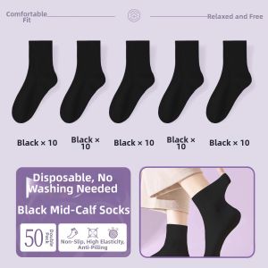 TUROU | Sweat Absorbing & Odor Resistant No Wash Disposable Socks