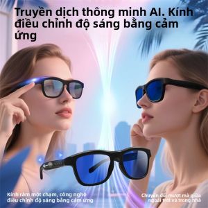 Kính Thông Minh Với Chức Năng Dịch Thuật AI Nghe Nhạc Gọi Bluetooth Đổi Màu Điều Chỉnh Độ Sáng Điện Tử Chuyển Đổi Sáng Tạo Kính Thông Minh