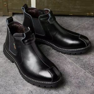 JIFANPAUL | Winter Mens Boots Soft Sole Leather Shoes