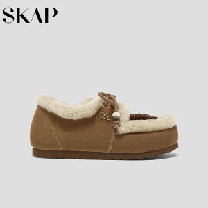 Warm Fur-lined Womens Casual Shoes