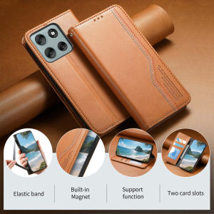 Applicable to MOTO Edge70 phone case business magnetic attachment G86 Power card holder MOTO G96 protection cover