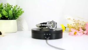 Alas Putar Fotografi USB Reflektif & Meja Foto Berputar