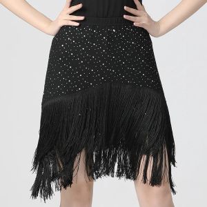 Điệu Nhảy Latin nửa Váy Chân Váy Ngắn khiêu vũ hình vuông Váy Tua Chân Váy Múa tiêu chuẩn quốc gia khiêu vũ Cha Cha Váy biểu diễn