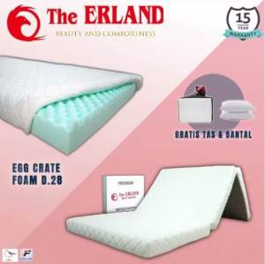 Kasur Tri Fold / Kasur Lipat 3 in Box The Erland / Kasur Hight Density D28