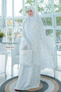 (CASHBACK) Dalanova - Mukena Sydney Blossom Series Mukena Best Seller Mukena Ciput Free Sajadah Dalanova