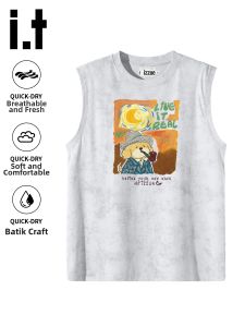 izzue | Wax Print Sleeveless Vest Mens Fashion 2026