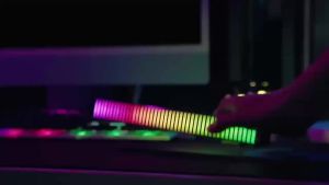 Music Sync Muticolor Music Rhythm Light RGB Sound Pickup Lamp LED Atmosphere Lights for Party Esports Room Automobile Decoration