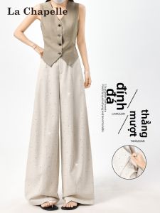 La Chapelle | Quần Dài Chân Rộng Tencel Đính Hạt Đẹp cho Phụ Nữ