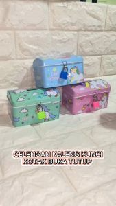 Celengan Kaleng Kunci Gembok Kotak Buka Tutup Unicorn