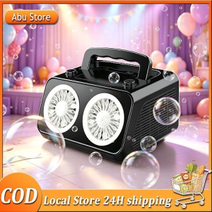Automatic Bubble Machine with 2 Fans with 20000+ Bubbles per Minute for Outdoor Parties Weddings and Birthday Fun