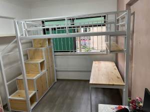 Loft bed customize Singapore single/super single/queen/king size
