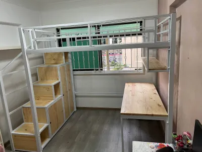 Loft bed customize Singapore single/super single/queen/king size