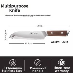 WANGMAZI | Kitchen Utility Knife for Slicing Meat and Fruits Lightweight for Women