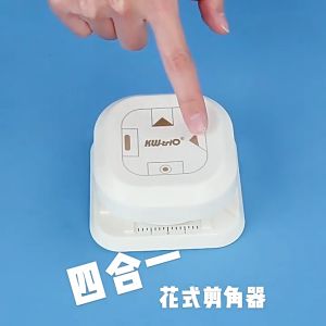 4-in-1 Patterns Hole Corner Puncher Multipurpose Paper Edge Cutter Art Craft DIY Bookmark Tags Gift Card Decorations KWT