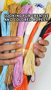 30m Colored Paper Twine 20g | Natural Textured