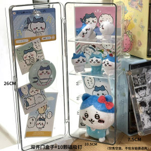 Acrylic Mini Pain Cabinet Desktop Bar Grain Standee Cute Cotton Doll Storage Display Rack Decoration Cabinet