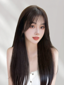 MENGSIQIAN | Tóc giả Full Lace từ tóc thật Thiên Nhiên