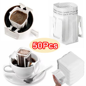 100Pcs Portable Non-woven Coffee Filter Bag Hanging Ear Side Drip Coffee Bag Disposable Hand-made Paper Kitchenware