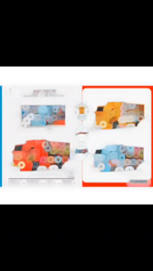 KIDZOONAA - MAINAN ANAK TRUK OLENG BASURI BATRE NYALA LAMPU DAN MUSIK / BASURI TRUCK OLENG GOYANG KANAN KIRI OTOMATIS (822-1A)