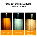 Book Light USB Rechargeable 3 Colors & 5 Brightness 1800K-6000K Reading Light Clip-on Read Lamp Bookmark Night Light Book Lamp. 