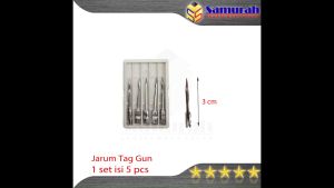 Jarum Tag Gun Refill isi 5 Pcs / Tagging Needles 202 / Jarum Tembakan Label Laundry