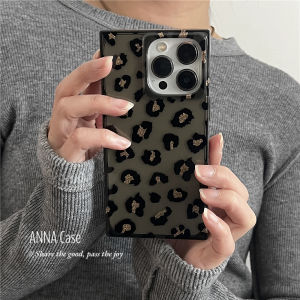 เคสโทรศัพท์ซิลิโคน AnnaCase ลายเสือดาวสีดำและสีทองระดับไฮเอนด์ ป้องกันการตกหล่น ดีไซน์เรียบง่าย สำหรับ Apple iPhone 16 pro Max