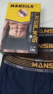 3pcs Celana Dalam CD Boxer Pria Gutsman Mansilk Premium Adem Nyaman 1box isi 3pcs Celana Dalam Pria Dewasa Remaja Celana Dalam Ukuran S M L Xl - Lazada