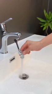 Đầu nối vòi nướcđầu vòi lavabo tăng áp Bằng inoxNhựa xoay 1080 độ 8 hướng với đầu vòi tạo bọt dùng cho vòi lavabo tiện dụng