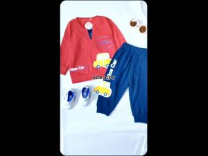 Setelan Sweater Bayi Laki - Laki / Baju Anak Cowok Motif Lets Go Driver Usia 3-12 Bulan
